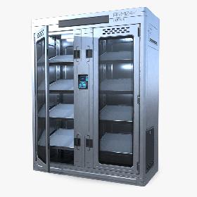 Sci-fi Armory Rack Locker PBR model